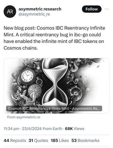 Cosmos исправляет ‘критическую’ ошибку протокола IBC, экономя $ 126 млн