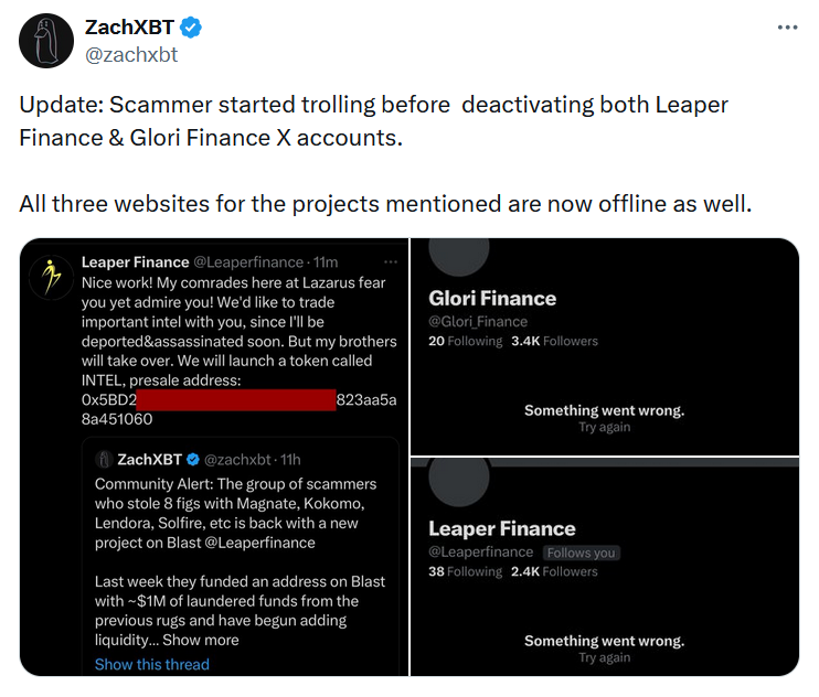 ZachXBT предупредил о группе мошенников в L2-сетях